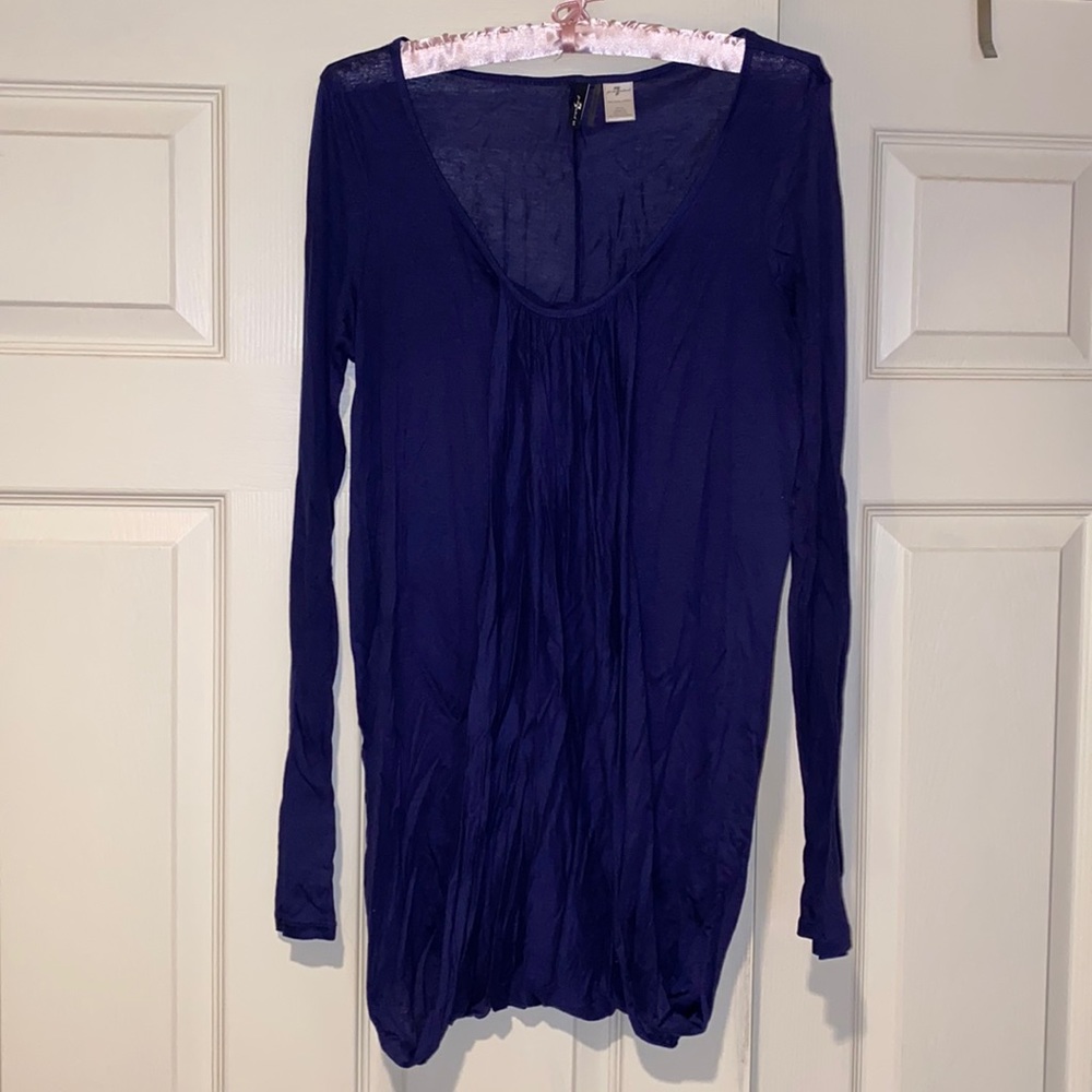 7 For All Mankind Dark Blur Tunic Size S